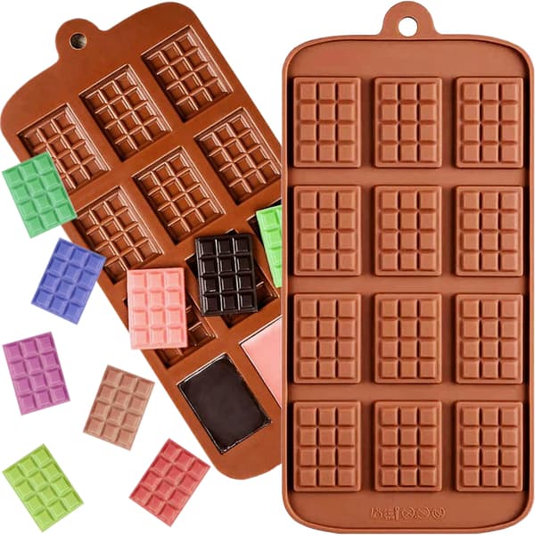 Silikoneform, form til chokoladebarer, chokolade