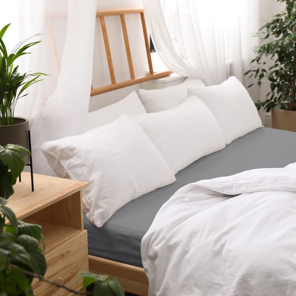 Stræklagen 120x200 elastisk JERSEY 100% BOMULD farve grå