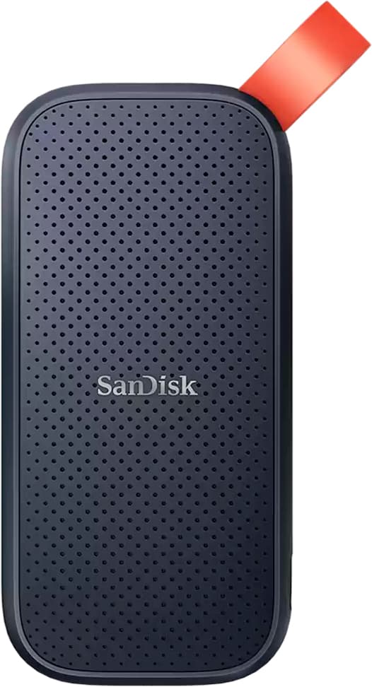SanDisk Portable 2TB USB 3.2 Typ-C Svart SSD (SDSSDE30-2T00-G26) Extern