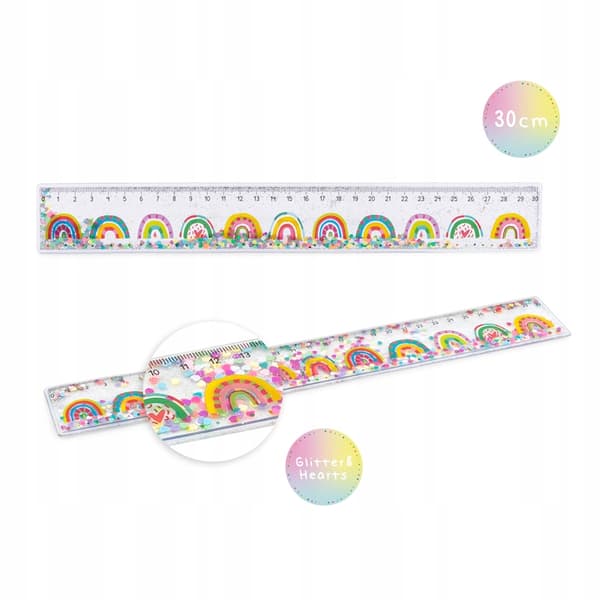 GOOD FEELINGS Glitterlinjal 30 cm