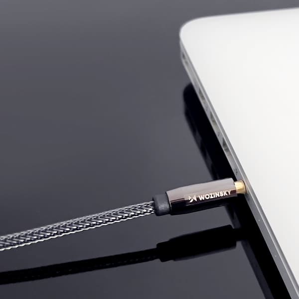 Universal mini-jack AUX-kabel 1,5m sort
