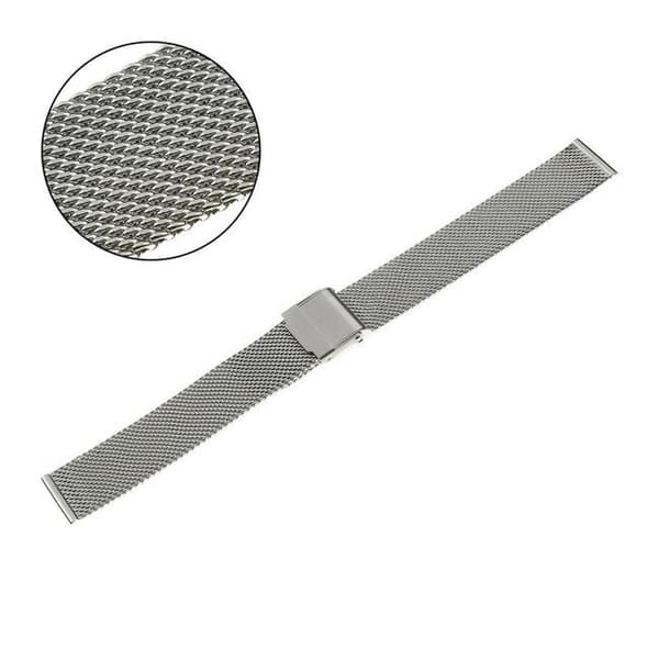 PACIFIC MESH ARMBAND 18MM PVD SILVER, VÄVD 0.6MM