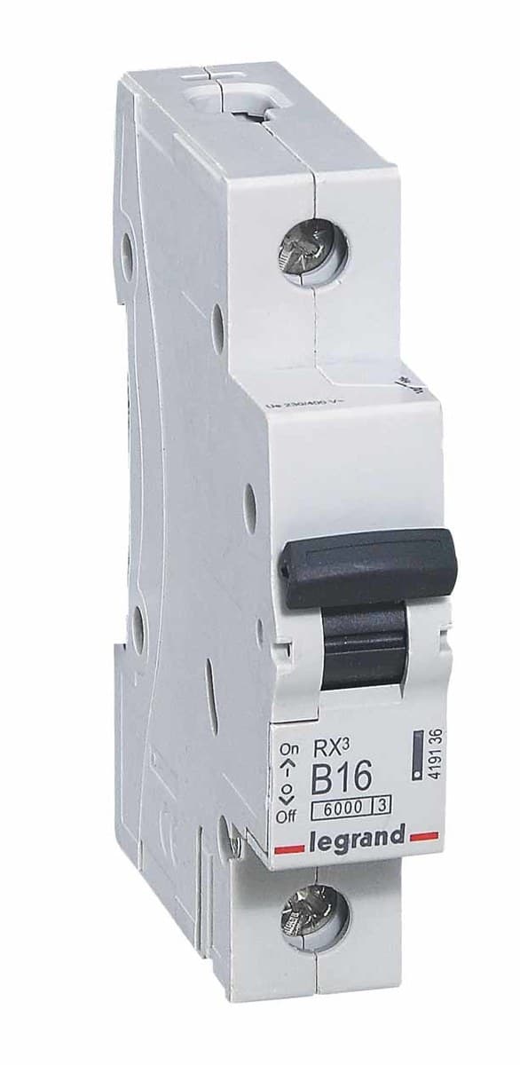 Katkaisija RX3 1P B 16A 6000A