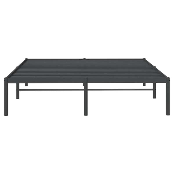 vidaXL metalsengestel sort 140x190 cm