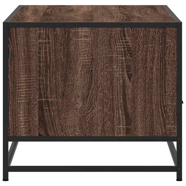 vidaXL sofabord brunt egetræ 100x50x45 cm