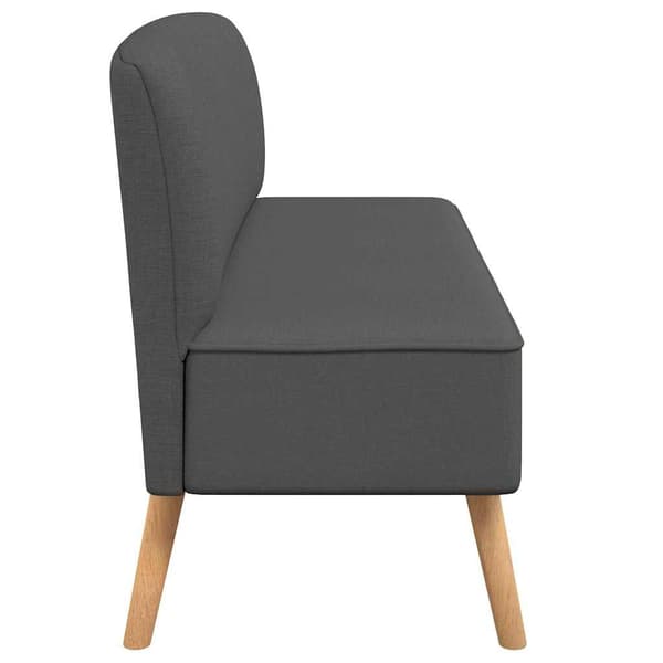vidaXL Soffa, 117x55,5x77 cm, mörkgrått tyg