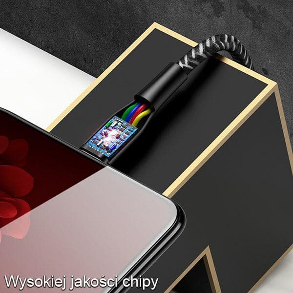 USAMS Punottu U41 USB-A - MicroUSB -kaapeli 1m 2A Punainen