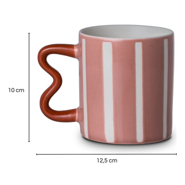 450 ml Jazz Lines pinkki muki