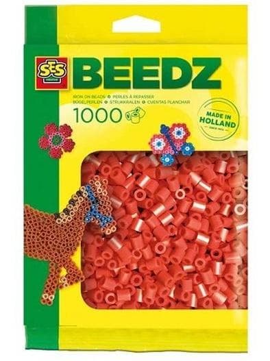 Røde strygeperler 1000 stk.