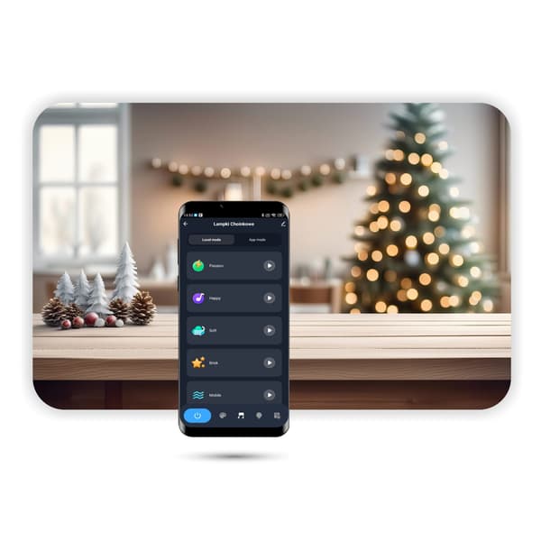 WiFi LED julelys 10m Tuya Musik