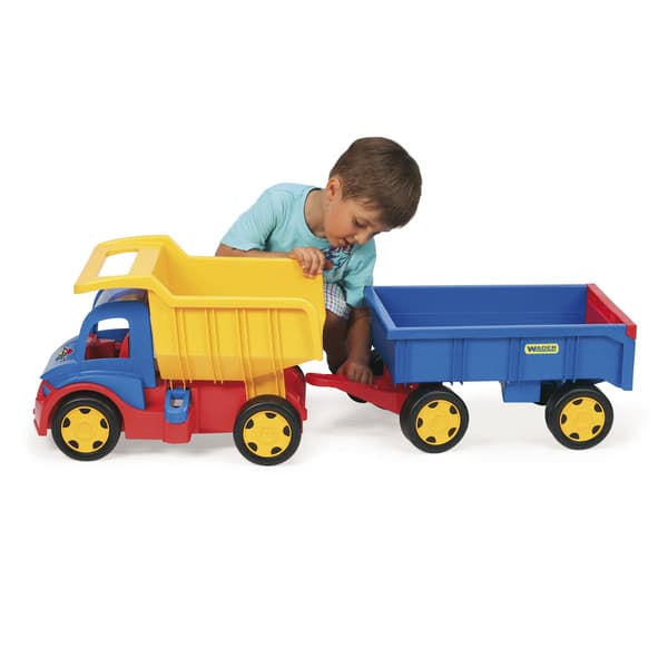 Kæmpe dumper med trailer 65100