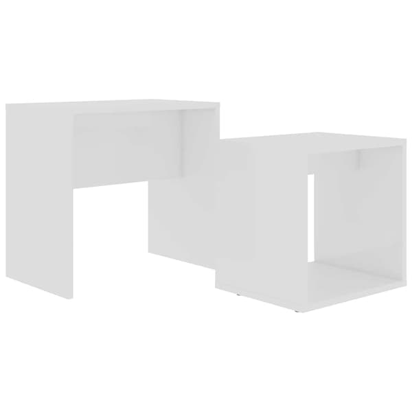 vidaXL Soffbordsset, Vit, 48x30x45 cm