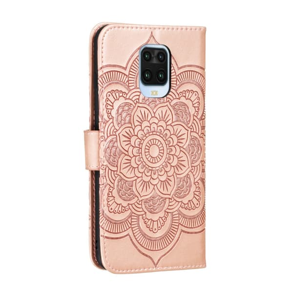 Flip-etui til Xiaomi Redmi Note 9s/9 Pro, Mandala, rosaguld