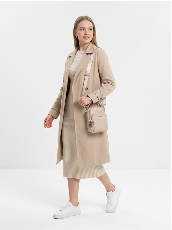 ROSELLA BEIGE liten axelväska