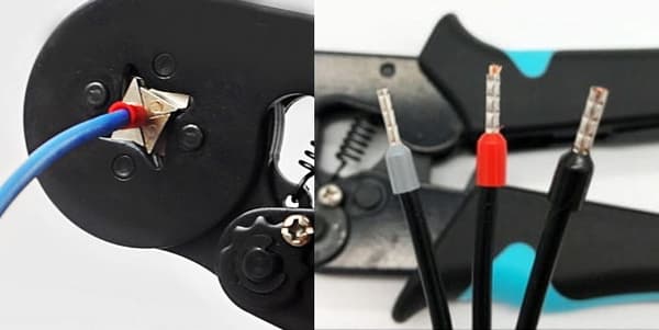 Isoleret kabelmuffeterminal til 8x2,5 mm ledninger blå 100 stk.