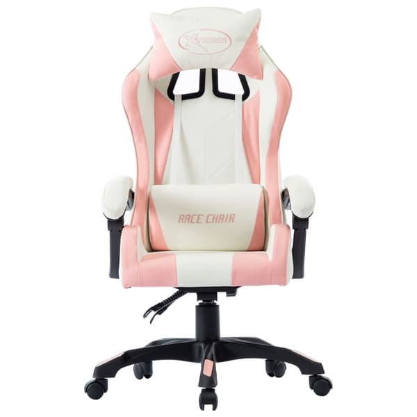 vidaXL Gamingstol, rosa, konstläder