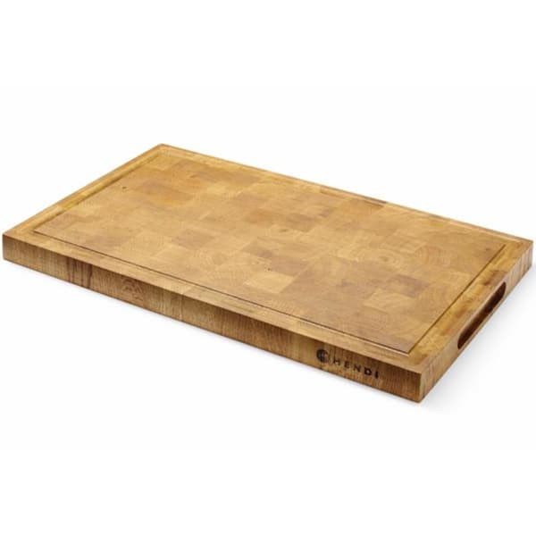 Serveringsbræt i egetræ, 53,5x32,5 cm, 3,5 cm tykt