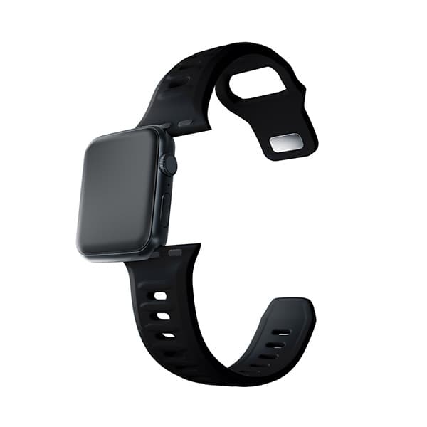 3mk Silikone Urrem til Apple Watch 42/44/45/49mm Sort