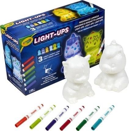 Set med 2 CRAYOLA upplysta målarfigurer