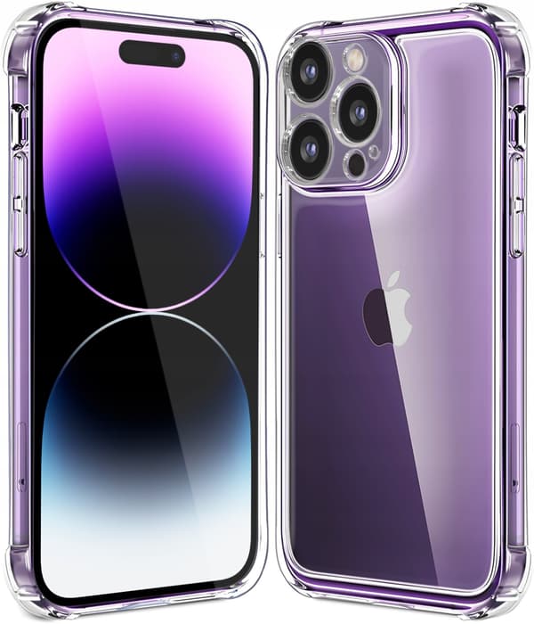 BAGCOVER TIL IPHONE 14 PRO MAX STØDBESKYTTELSE + 9H GLAS