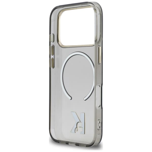 Karl Lagerfeld IML K-hovedlogo MagSafe-etui til iPhone 17 Pro Max, sort