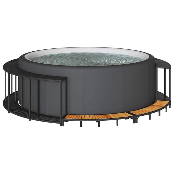 vidaXL Bubbelpoolstak med förvaring