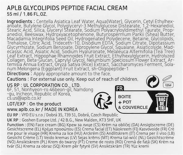 APLB GLYCOLIPIDS PEPTIDE ANSIGTSCREME 55ml