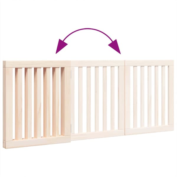 vidaXL foldbart sikkerhedsgitter til hunde, 3 paneler, 150 cm