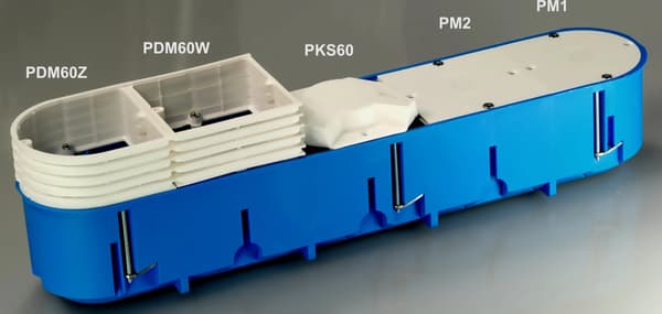 Multibox Infälld Elbox för Regips Kakel 3x60mm 1st Simet
