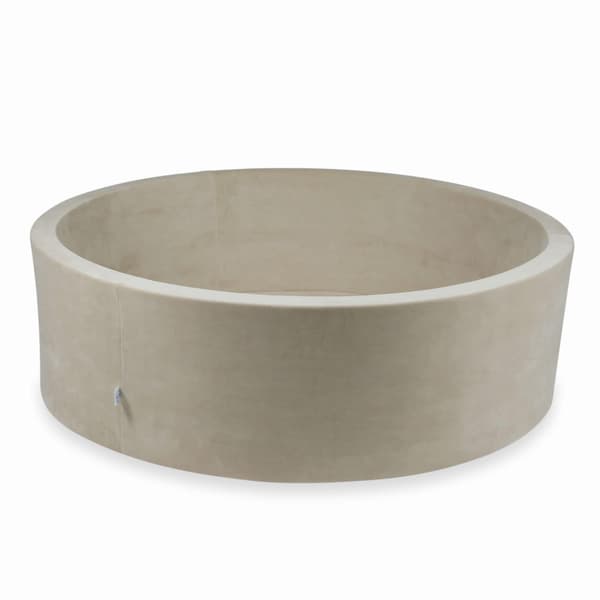 Tør pool 130x40cm fløjlsblød beige uden bolde
