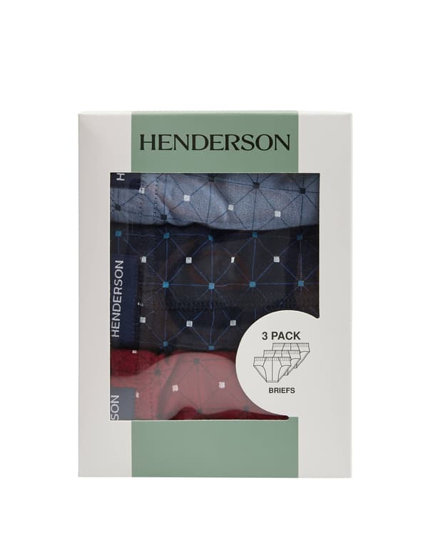 Henderson Classic 3-pack trosor | blå, marinblå, röd M