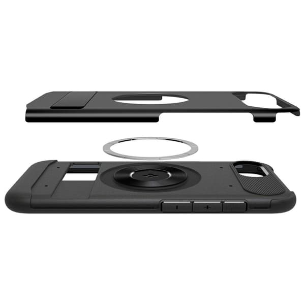 Spigen Tough Armor Mag-etui til MagSafe til iPhone 16e, Sort
