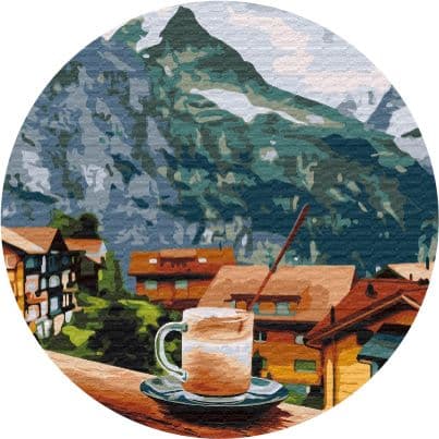 Maleri efter tal. Cappuccino