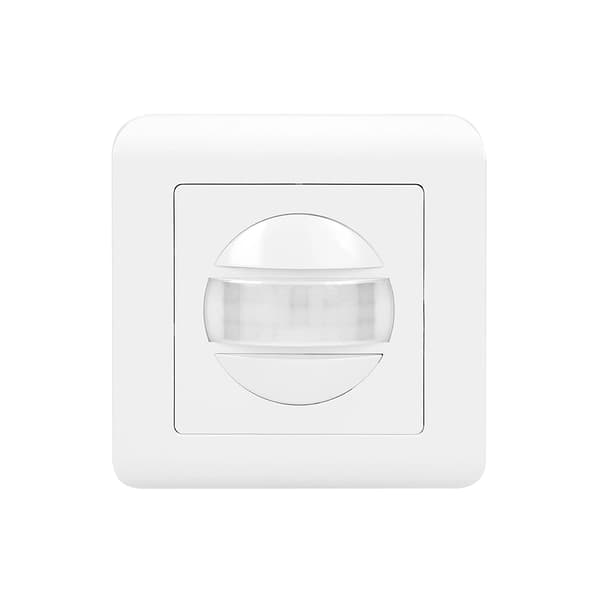 Infälld rörelsesensor för ramlåda 160° 300W vit