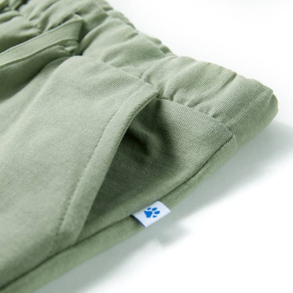 Barnshorts med dragsko, ljus khaki, 92