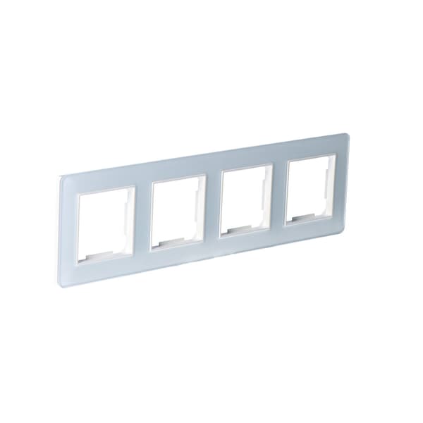 Firedobbelt stel, glas, hvid, online sortiment