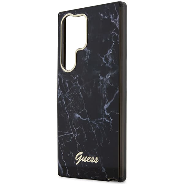 Guess Marble Collection cover til Galaxy S23 Ultra, sort/sort