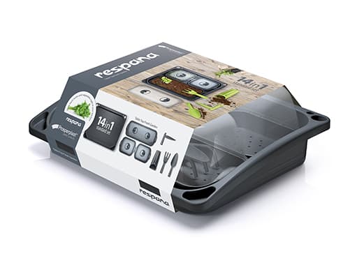 INST01-S433 MINI DRIVHUS STARTERKIT TIL FRØBED + VÆRKTØJ
