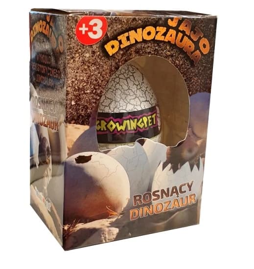 EN LILLE DINOSAUR DER VOKSER I ET ÆG