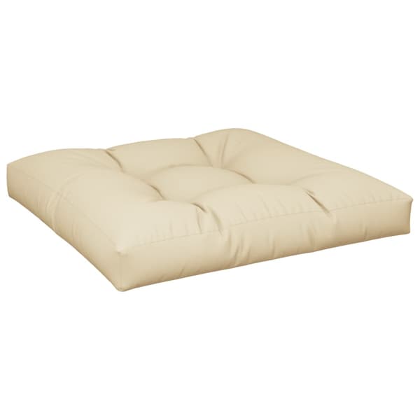 vidaXL Pallsoffkuddar, set om 2, beige, tyg