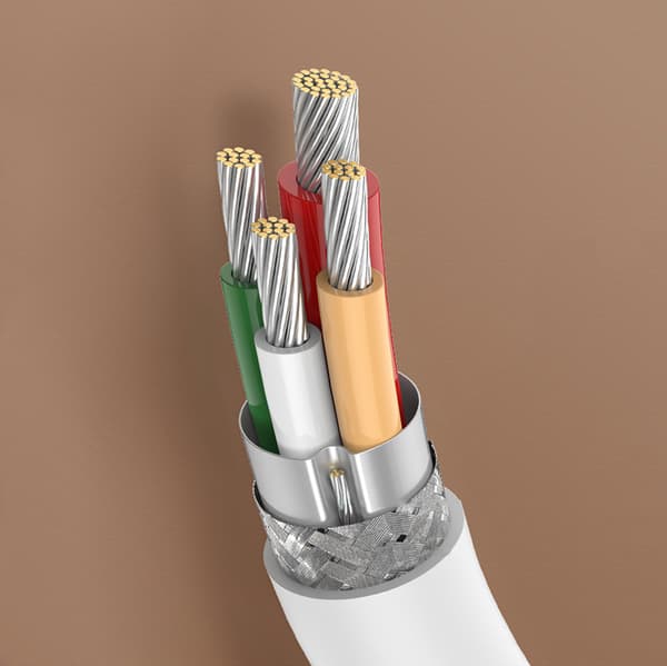 USB-C - USB-C PD QC AFC 2m kabel - hvid