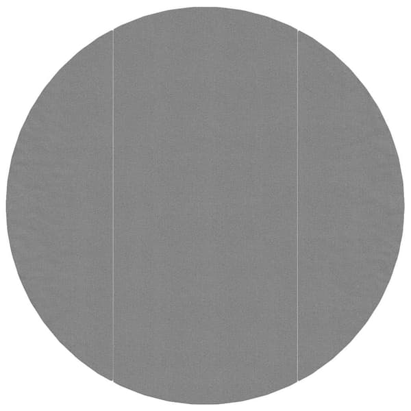 vidaXL poolmåtte lysegrå Ø306 cm polyester geotekstil
