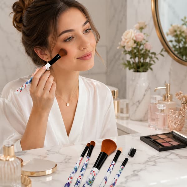 MULTIFUNKTIONELT KOSMETISK MAKEUPPENSLESÆT