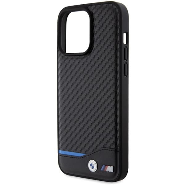 BMW BMHCP15X22NBCK iPhone 15 Pro Max 6,7" sort/sort læder Carbon
