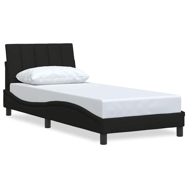 vidaXL sengestel uden madras sort 80x200 cm stof