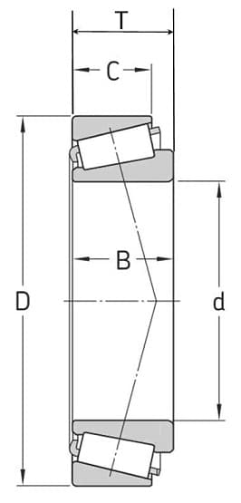 32207 MGK Konisk rulleleje 35x72x24.25