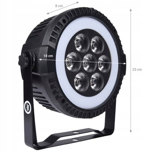 LIGHT4ME ringo PAR scenespotlight med LED-ring