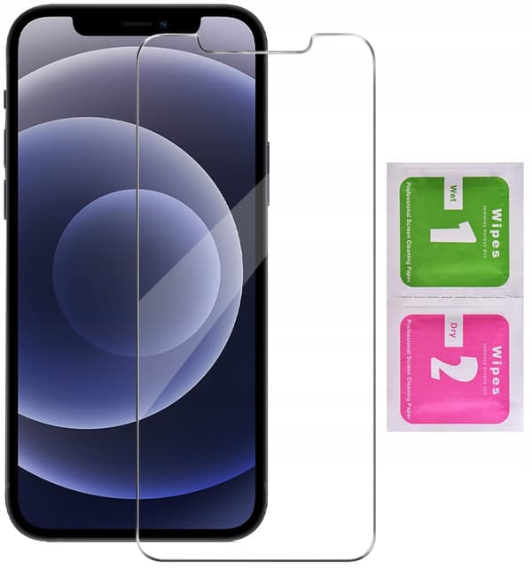 Etui til iPhone 13 Silikone Mat Sort Bagside Slim + 9H Glas