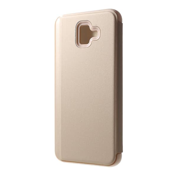 Mirror View Cover til Samsung Galaxy J6+ Plus - Guld