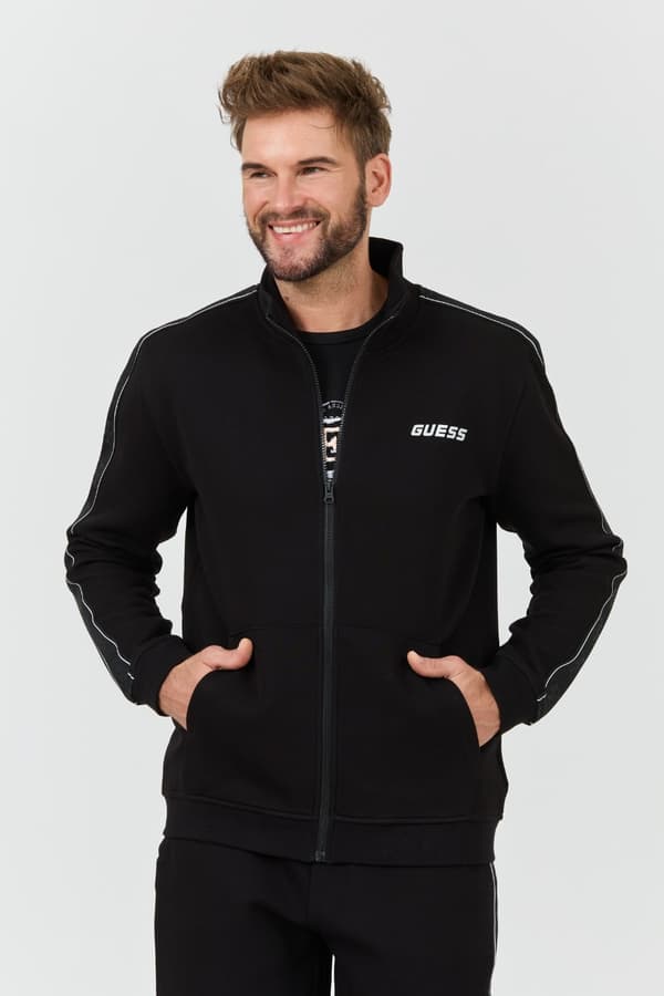 Guess Herre Sort Mickey Full Zip Sweatshirt L